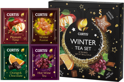 Чай Curtis Delicate Winter Tea Set ассорти 4 вкуса 24пакетика 38,4г