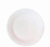 Тарелки Snack Plate бумажные белые мелованные 180мм 100шт