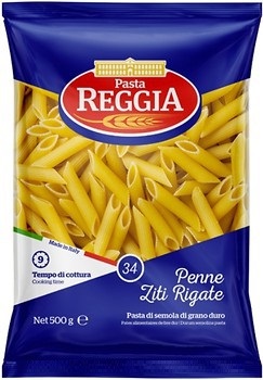 Макароны Reggia di Caserta Перья №34 Penne Ziti Rigate 500г