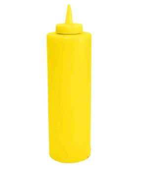 Дозатор для соусов желтый пластик 350мл