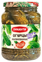 Огурцы маринованые ГОСТ 680г ПИКАНТА