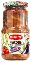 Фасоль печеная с баклажанами 470г ПИКАНТА