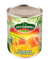 Персики Луговица половинки в сиропе 425мл