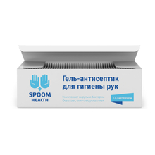 Гель для рук Spoom Health антисептический на спиртовой основе с Д-Пантенолом 3г*50шт