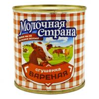 Молоко Молочная Страна сгущенное вареное 380г