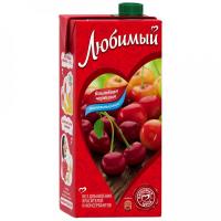 Напиток Любимый сокосодержащий Вишневая черешня 1,93л