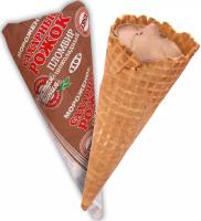 Мороженое Чистая линия сахарный рожок шоколадный 110г