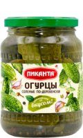 Огурцы соленые по-деревенски 680г ПИКАНТА