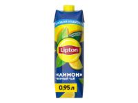 Холодный чай Lipton черный со вкусом лимона 0,95л Tetra Pak