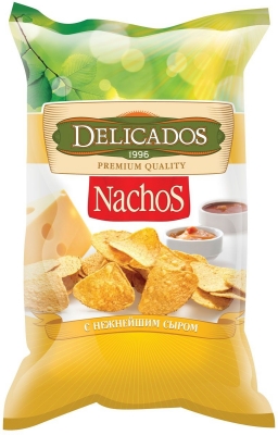 Чипсы Delicados Nachos кукурузные с сыром 150г