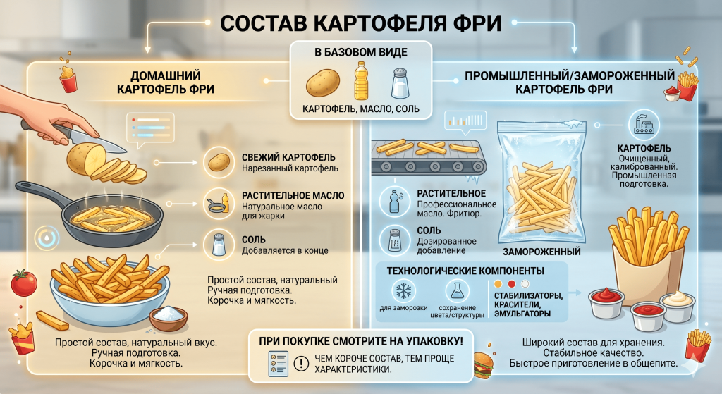 Состав картофеля