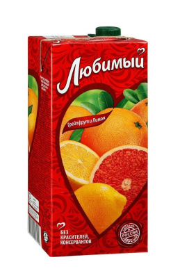 Сок Любимый грейпфрут и лимон 0,95л