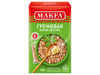 Гречка Макфа Ядрица в варочных пакетах 400г