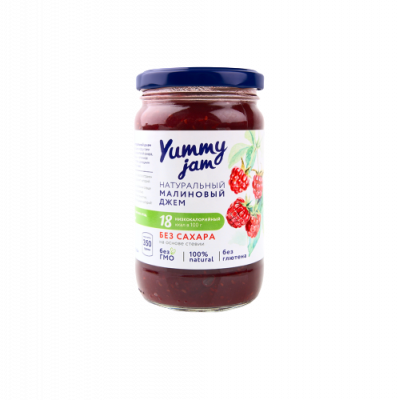 Джем Yummy jam малиновый без сахара 350г