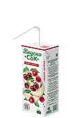 Напиток сокосодержащий ВкусноСок яблоко-вишня  0,2л