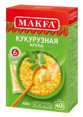 Крупа Макфа кукурузная в варочных пакетах 400г