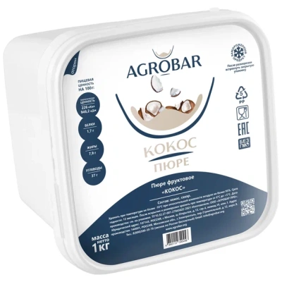 Пюре Агробар (AGROBAR) кокос с/м 1кг