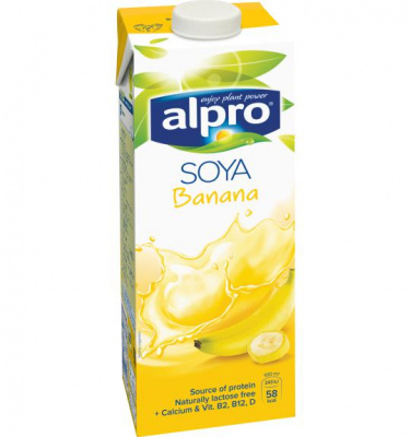 Напиток Alpro Professionals банановый с соей кальций и витамины 1л