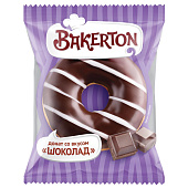 Донат шоколад со вкусом шоколада 56г*32шт Bakerton в инд/уп Донат шоколад со вкусом шоколада 56г*32шт Bakerton в инд/уп