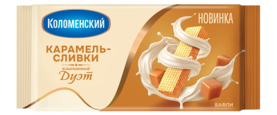 Вафли Коломенское Карамель-сливки 200г