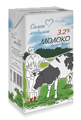 Молоко Самое любимое восстановленное ультрапастеризованное 3,2% 950г