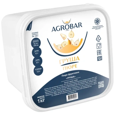 Пюре Агробар (AGROBAR) груша с/м 1кг