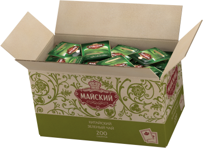 Чай Майский зеленый сашет 200пакетиков*2г