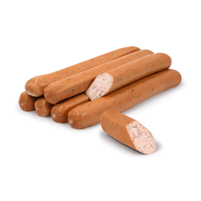 Сосиски Петродворские Колбасы для хот-дога из мяса птицы с/м в/у 100г*8шт