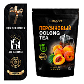 Чай JustMont Персиковый улун зеленый листовой 50г
