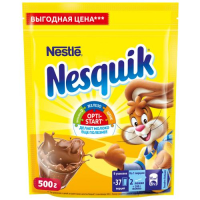 Напиток шоколадный Nestle Nesquik 500г м/у