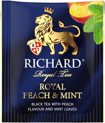 Чай RICHARD Royal Peach & Mint черный ароматизированный сашет 25шт*1,7г