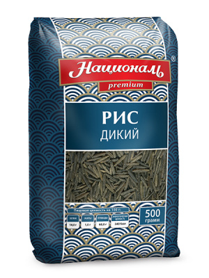 Рис Националь Premium дикий длиннозерный 500г