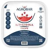 Пюре Агробар (AGROBAR) клубника с/м 1кг