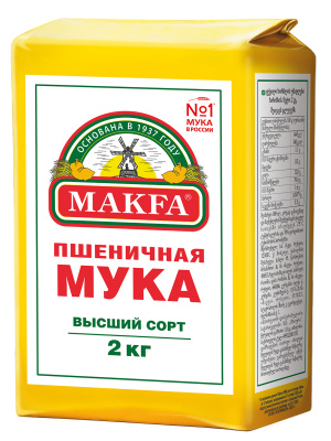 Мука Макфа пшеничная в/с 2кг