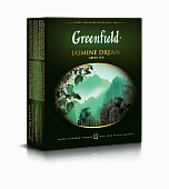 Чай GREENFIELD Jasmin Dream зеленый с жасмином 100пакетиков*2г