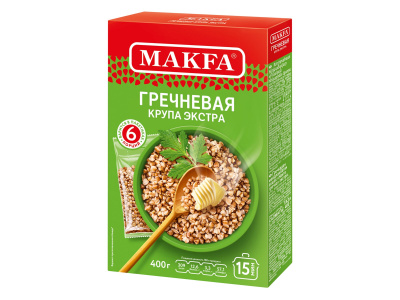 Гречка Макфа Ядрица в варочных пакетах 400г