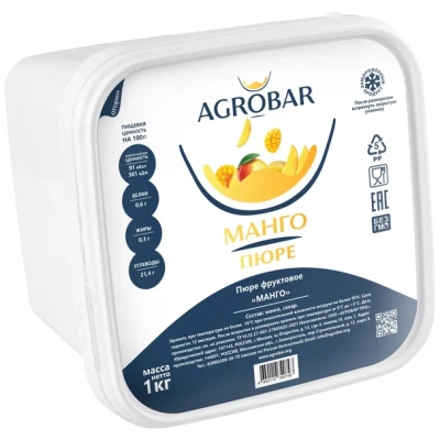 Пюре Агробар (AGROBAR) манго с/м 1кг