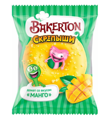 Донат манго со вкусом манго 57г*32шт Bakerton в инд/уп