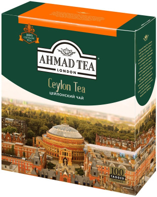 Чай Ahmad Tea Ceylon пакетированный 100х2г  