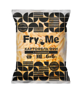Картофель фри с панировкой 6х6мм с/м 2,5кг Fry Me (MS6)     