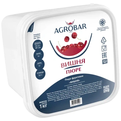 Пюре Агробар (AGROBAR) вишня с/м 1кг