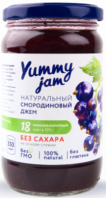 Джем Yummy jam смородиновый без сахара 350г
