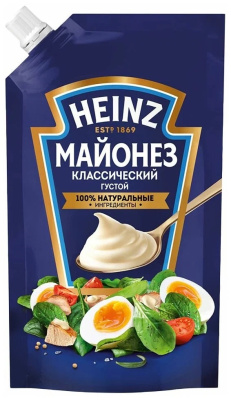 Майонез Хайнц Классический густой 67% 300г 