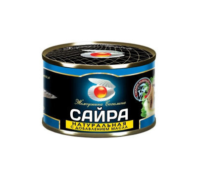 Сайра Жемчужина Сахалина натуральная 250г