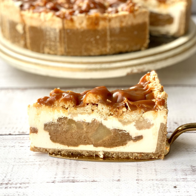 Чизкейк Яблочно-карамельный 16 порций 2,56кг Десерт Фентези