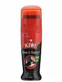 Крем KIWI для обуви Shine Protect Жидкий блеск черный 75мл