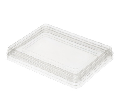 Контейнер бумажный Crystal Box с плоской крышкой и прямым дном крафт 165*120*45мм 500мл 1уп*50шт