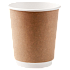 Стакан бумажный двухслойный крафт 250мл Ø80мм 1уп*20шт