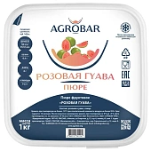 Пюре Агробар (AGROBAR) розовая гуава с/м 1кг