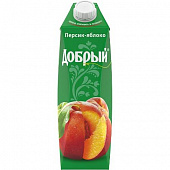 Сок Добрый Персик-Яблоко 1л